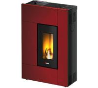 Spirit 5 T2 Poêle à granulés ventilé à chambre étanche 5,1 kW Réservoir 12 kg Volume chauffant 146 m3 Métal Rouge Bordeaux