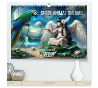Spirit Animal Dreams (High Quality Premium Wall Calendar 2027 DIN A2 landscape),CALVENDO 12 Month Wall Calendar: Loving animal guides awaken inner light