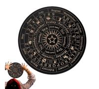 Spirit Board Divination - Planchette métaphysique en bois avec lettres - Jeu Ouija - Pour débutants, amis, fêtes à thème, rassemblements