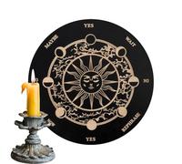 Spirit Board Ouija - Planche décorative en bois avec lettres et aiguilles pour les communications, jeu de société Ouija pour débutants et amis