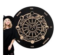 Spirit Board Ouija - Planche décorative en bois avec lettres et aiguilles pour les communications, plateau de jeu pour séances, jeu de société, planche de divination pour fêtes et réunions