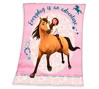 Spirit Couverture polaire avec motif cheval 130 x 160 cm