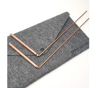 Spirit Hunter 99.9% Copper Dowsing Rod- 2PCS Divining Rods with Bag - Detect Gold, Water, Ghost Hunting etc.