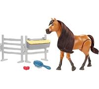 Spirit L'indomptable, figurine cheval Spirit Galopant articulé et sonore, accessoires fidèles au film inclus, jouet pour enfant, HBB22