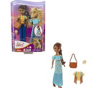 Spirit L'indomptable, poupée articulée Apo avec 2 tenues et accessoires pour rejouer les scènes du film, jouet pour enfant, GXF18