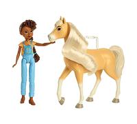 Spirit L'indomptable, poupée articulée Apo et figurine cheval Chica Linda à longue crinière pour rejouer les scènes du film, jouet pour enfant, GXF22