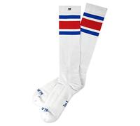 Spirit of 76 - Chaussettes de sport - Homme Blanc Weiß Blau Rot - Blanc - Medium (39-42)