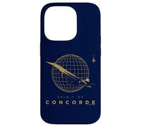 Spirit Of Concorde Avion Golden Globe Décollage Coque pour iPhone 14 Pro