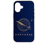 Spirit Of Concorde Avion Golden Globe Décollage Coque pour iPhone 16