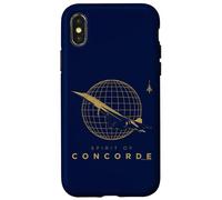 Spirit Of Concorde Avion Golden Globe Décollage Coque pour iPhone X/XS