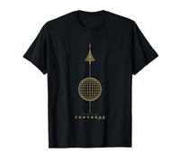 Spirit Of Concorde Gold Globe Avion T-Shirt