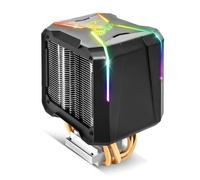 Spirit Of Gamer - AIRCOOLER PRO RGB - Ventirad Pour Processeurs Intel Et AMD - Rétro-Eclairage RGB Adressable 3 Pin / 5 Volts - Ventilateur 92mm - Double radiateur aluminium