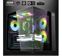 Spirit of Gamer - Boiter PC Aquarium BANDIT GT DARK Pour ATX, mATX, ITX