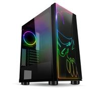 Suza Spirit of Gamer Ghost One - Tour - ATX - panneau latéral fenêtré - pas d'alimentation (ATX) - noir - USB/Audio Noir G