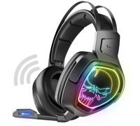 Casque gaming sans fil Spirit Of Gamer XPERT H1300 RGB pour PS4 PS5 Nintendo Switch PC Gris et noir - Neuf