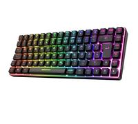SPIRIT OF GAMER | Clavier de jeu Bluetooth sans fil | Clavier TKL RGB QWERTZ 65 % | Touches semi-mécaniques avec rétroéclairage dont 25 anti-ghosting | Compatible avec PC smartphone et tablette