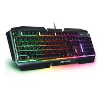 Spirit of Gamer Pro-K5 Clavier semi-mécanique pour gamer, rétro-éclairage RGB (AZERTY, Français)