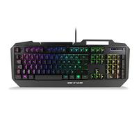 Spirit Of Gamer - Clavier Gaming ELITE-K40 - Châssis Aluminium - Stand pour Smartphone - Rétro -Eclairage RGB - 19 Touches Anti-Ghosting - 12 Raccourcis - USB - PS4 / Xbox One/PC