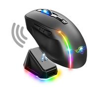 Spirit of Gamer S-EM50BK souris Jouer Droitier RF Wireless + Bluetooth + USB Type-C Optique 8000 DPI