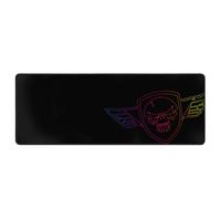 Spirit Of Gamer - Grand Tapis de Souris Gamer - Series DARSKULL XXL Noir - Surface en Tissu avec Bord Cousus - Base Antidérapante en Caoutchouc - Compatible pour Clavier/Souris - Dim : 80x30x0.5 cm