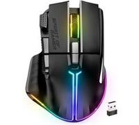 Spirit of Gamer PRO M5 DARK WIRELESS souris Gaming Droitier RF Wireless + Bluetooth + USB Type-C Optique 8000 DPI