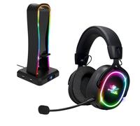 Spirit Of Gamer, Pack Casque + Support RGB, Casque Gaming sans Fil Bluetooth avec Micro Détachable, PS5, PS4, Switch 1 & 2, PC, Mac, Porte Casque Gaming Multifonction 11 Effets Lumineux