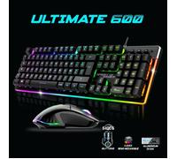 Spirit of Gamer - Pack Clavier Souris Gaming ULTIMATE 600 DARK