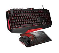 Spirit Of Gamer Pack Pro-MK3 - Clavier Pro-K3 - Rétroéclairage LED - USB + Souris Pro-M3-3200 DPI - USB + Alarme Skull SP