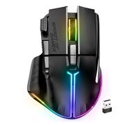 Spirit of Gamer PRO M5 DARK WIRELESS souris Gaming Droitier RF Wireless + Bluetooth + USB Type-C Optique 8000 DPI