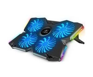 Spirit Of Gamer, Refroidisseur PC Portable 10" à 17" , 4 Ventilateurs Silencieux, Compatible PS5, PS4, Xbox & PC, Plaque de Refroidissement Rétroéclairée RGB, Support Ventilé pour Ordinateur Portable…