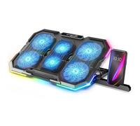 SPIRIT OF GAMER, Refroidisseur PC Portable 10" à 17", 6 Ventilateurs, Compatible PS5, PS4, Xbox & PC, Support Ventilé Ordinateur