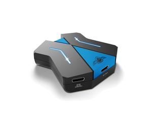 Spirit of Gamer SOG-CONV1 : Hub USB 3.2 Gen 1 Type-A et Type-C, 5 Ports, Compatible NINTENDO SWITCH / PS4 / XBOX ONE / PS3, 61x64x19mm