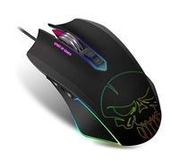 Spirit Of Gamer - Souris Gaming ELITE-M40 - Rétroéclairé LED 10 Effets + Couleurs RVB - 6 Niveaux de Résolution - 4000 DPI Max - 5 Profils Personnalisables - 7 Boutons programmables
