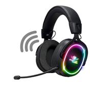 Spirit Of Gamer - XPERT H1200, Casque Gaming sans Fil Bluetooth avec Micro Détachable, PS5, PS4, Switch 1 & 2, PC, Mac, Haut Parleur Son Audio Virtuel 7.1, Retroéclairege RGB, Prise Jack 3,5 mm, Noir