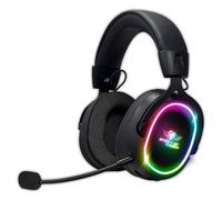 Spirit Of Gamer - XPERT H1200, Casque Gaming sans Fil Bluetooth avec Micro Détachable, PS5, PS4, Switch 1 & 2, PC, Mac, Haut Parleur Son Audio Virtuel 7.1, Retroéclairege RGB, Prise Jack 3,5 mm, Noir