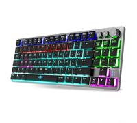 Spirit Of Gamer XPERT K1300, Clavier Gamer Mecanique TKL Sans Fil & Bluetooth, Touches 100% Anti-Ghosting Switch RED, Gaming Keyboard RGB en Aluminum Azerty FR, Compatible Mac, IOS, Android & PC