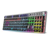 Clavier Gamer sans fil Bluetooth mécanique (Red Low Profile) Spirit of Gamer Xpert K1500 RGB (Argent)