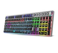 Clavier Gamer sans fil Bluetooth mécanique (Red Low Profile) Spirit of Gamer Xpert K1500 RGB (Argent)