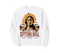 Spirit of Sitting Bull Chef amérindien Lakota Sioux Sweatshirt