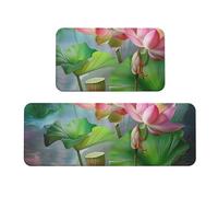 Spirit of the Flower Lot de 2 tapis de cuisine antidérapants et absorbants pour la maison, la cuisine, le bureau