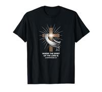 Spirit of The Lord Cross 2 Corinthiens 3:17 Freedom T-Shirt