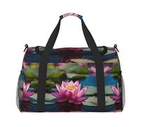 Spirit of the Lotus Bagage à bandoulière pour femme et homme - Sac à bandoulière pour le yoga et les voyages, noir, One Size