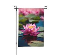 Spirit of the Lotus Drapeau de jardin imprimé double face 30,5 x 45,7 cm pour décoration de jardin extérieur