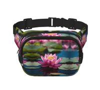 Spirit of the Lotus Sac banane tendance pour femme pour voyage, course à pied, noir, One Size