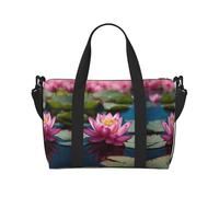 Spirit of the Lotus Sac de sport pour femme, sac de sport pour le week-end, sac fourre-tout pour articles personnels, noir, One Size