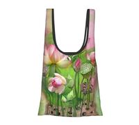 Spirit of The Lotus Sac d'épicerie réutilisable, pliable, lavable dans une pochette écologique