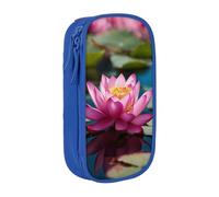 Spirit of The Lotus Trousse à crayons pratique multi-compartiments pour bureau, voyage, école, art quotidien, bleu, Taille unique, Poche de rangement