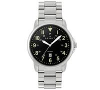 Spirit Pilot SP3009 - Homme - 44 mm - Analogique - Quartz - Verre minéral