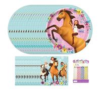 Spirit Riding Free Party Supplies pour 16 assiettes et serviettes de table