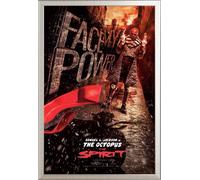 Spirit, The - Poster - Face My Power + cadre interchangeable, Shinsuke® Maxi aluminium argenté, vitre acrylique